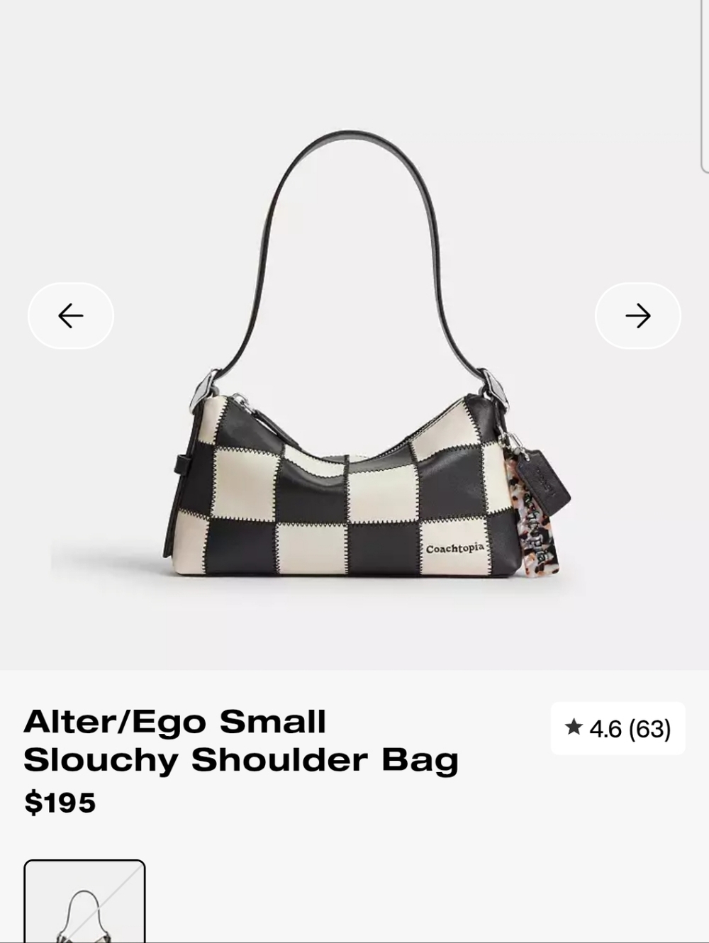 Nwr Coach Small Alter Ego Shoulder Bag - Picture 4 of 4